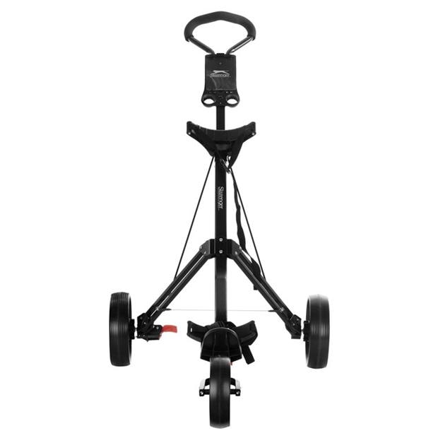 Black - Slazenger - 3 Wheel Golf Trolley