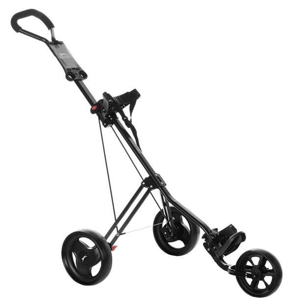 Black - Slazenger - 3 Wheel Golf Trolley