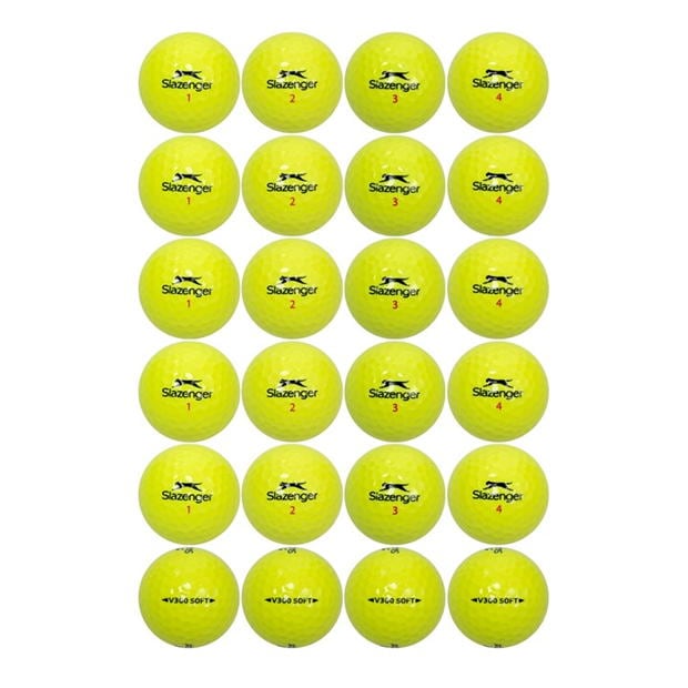 Yellow - Slazenger - V300 Golf Balls 24 Pack