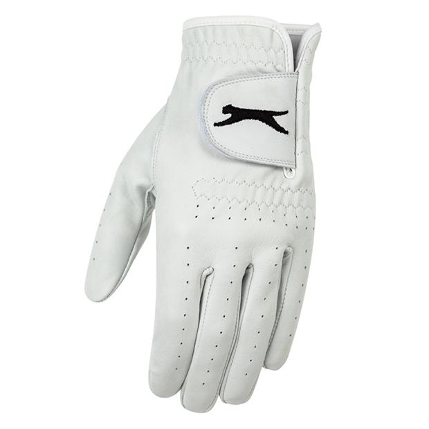 White - Slazenger - V500 Leather Golf Glove LH