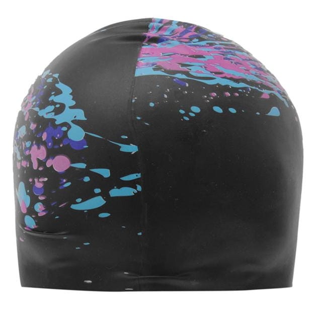 Black/Pink/Blue - Slazenger - Print Swim Cap