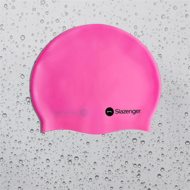 Pink - Slazenger - Junior Silicone Swim Cap