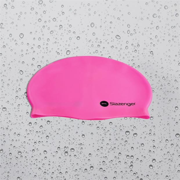 Pink - Slazenger - Junior Silicone Swim Cap