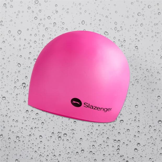 Pink - Slazenger - Junior Silicone Swim Cap