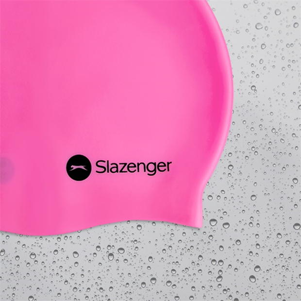 Pink - Slazenger - Junior Silicone Swim Cap