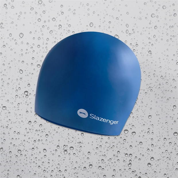 Navy - Slazenger - Adults Silicone Swim Cap