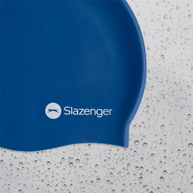 Navy - Slazenger - Adults Silicone Swim Cap