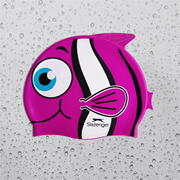 Vibrant Fish Print Kids Swim Cap