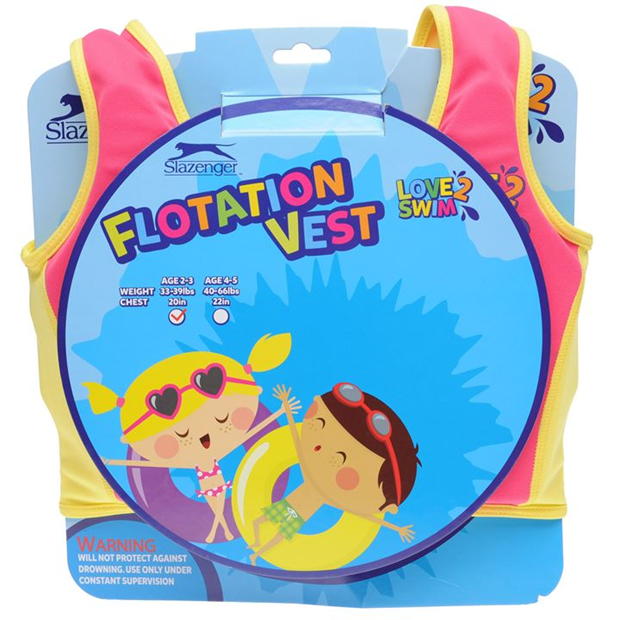 Pink - Slazenger - Kids' Confidence Swim Vest